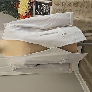 Lemon Tart Women Blazer Gray, Side Pockets, Size L